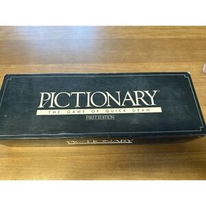 VINTAGE Pictionary Game First Edition COMPLETE 1985 Classic Drawing Board Game